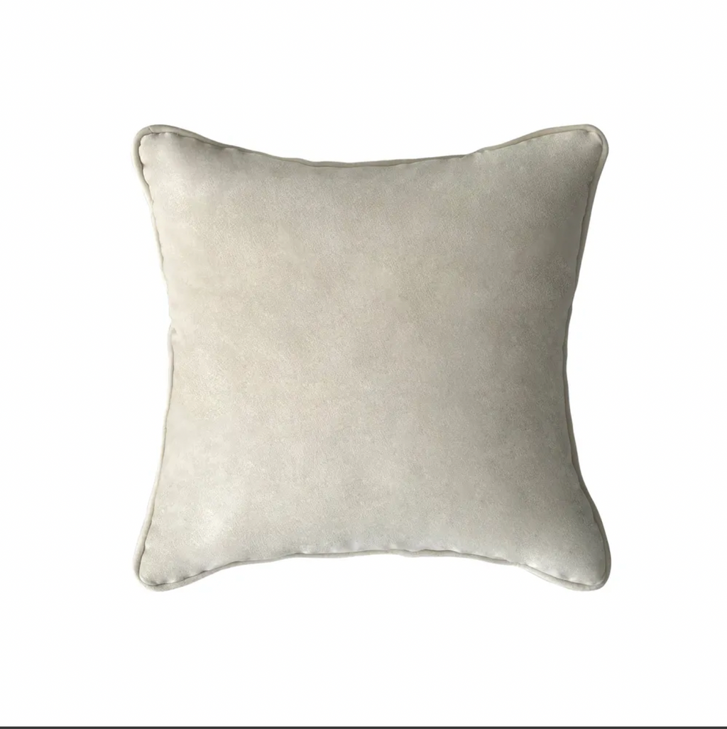 Throw Cushion Cream Velvet