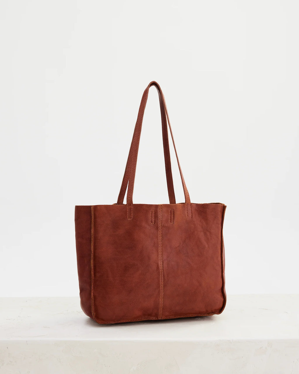 Tumbled Baby Unlined Tote- Tan