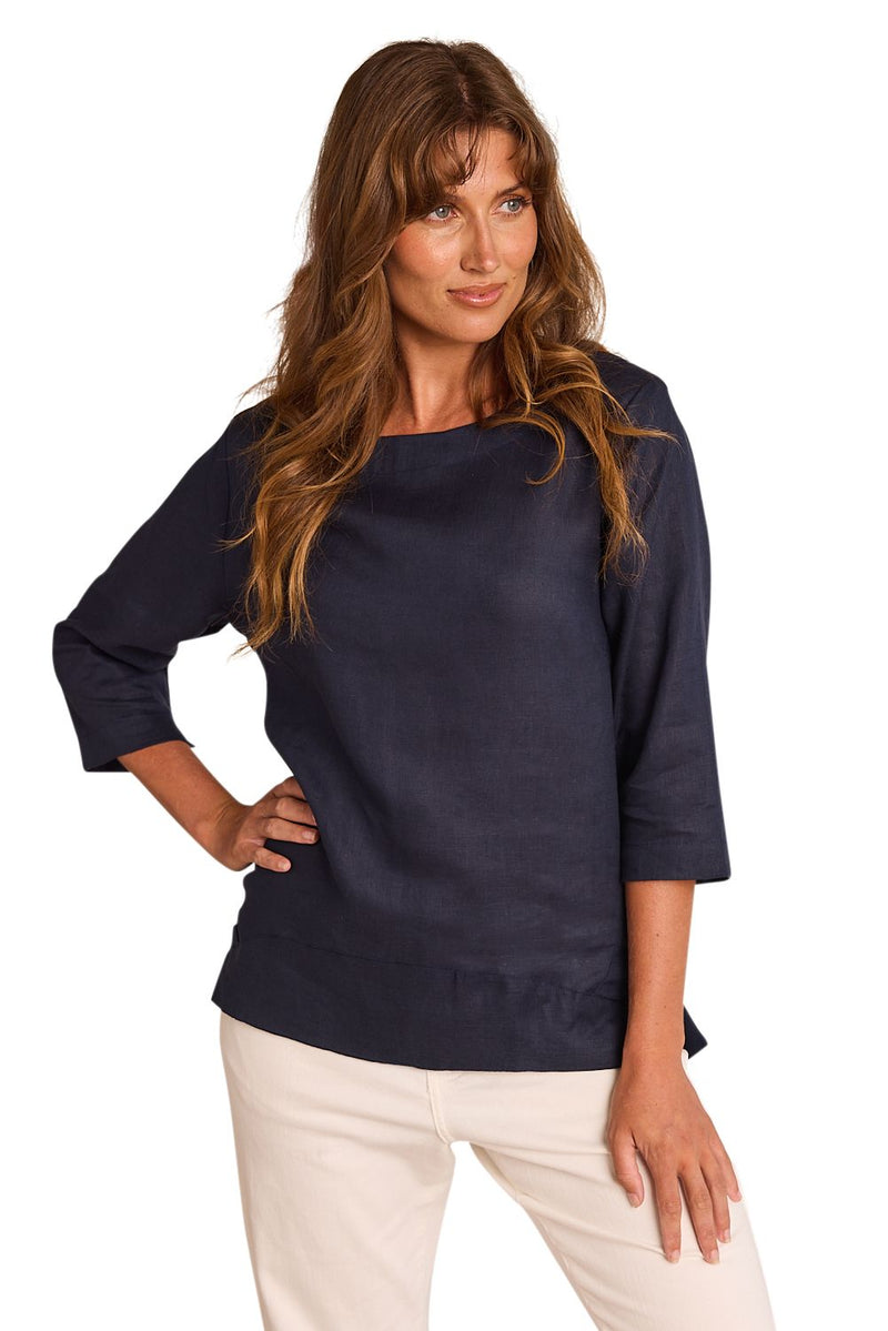 Boatneck Top - Navy