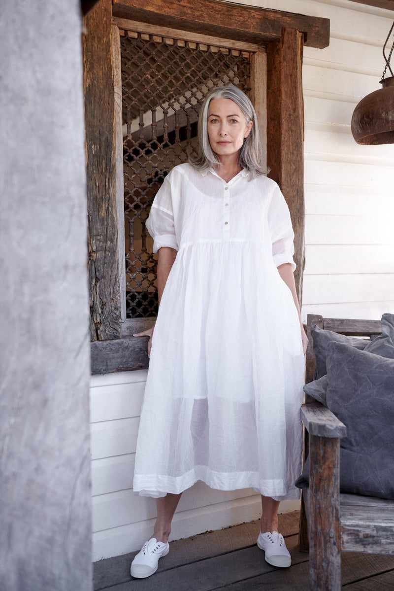 Edith Cotton Organdy Dress