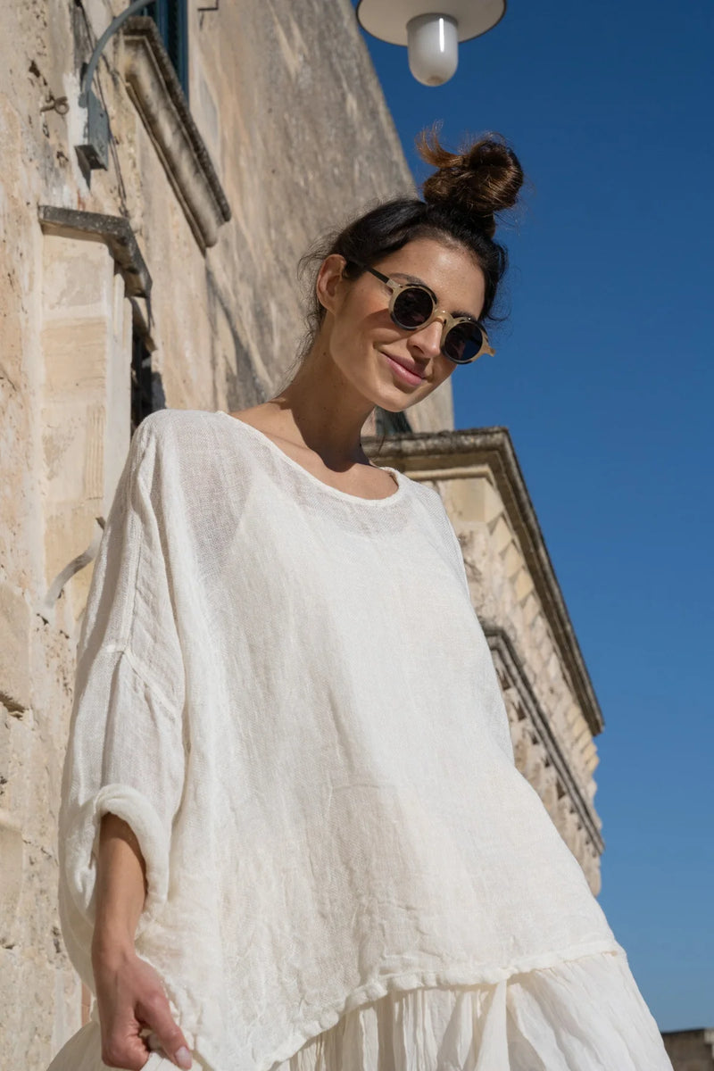 St Barts Top - Linen Gauze